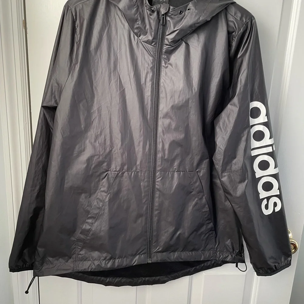 Adidas women’s windbreaker jacket black